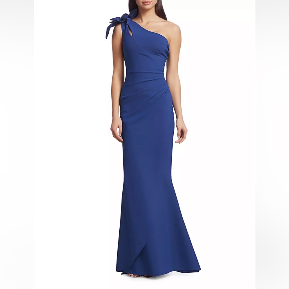 Chiari Boni Gosia One-Shoulder Gown in Dark Lavender